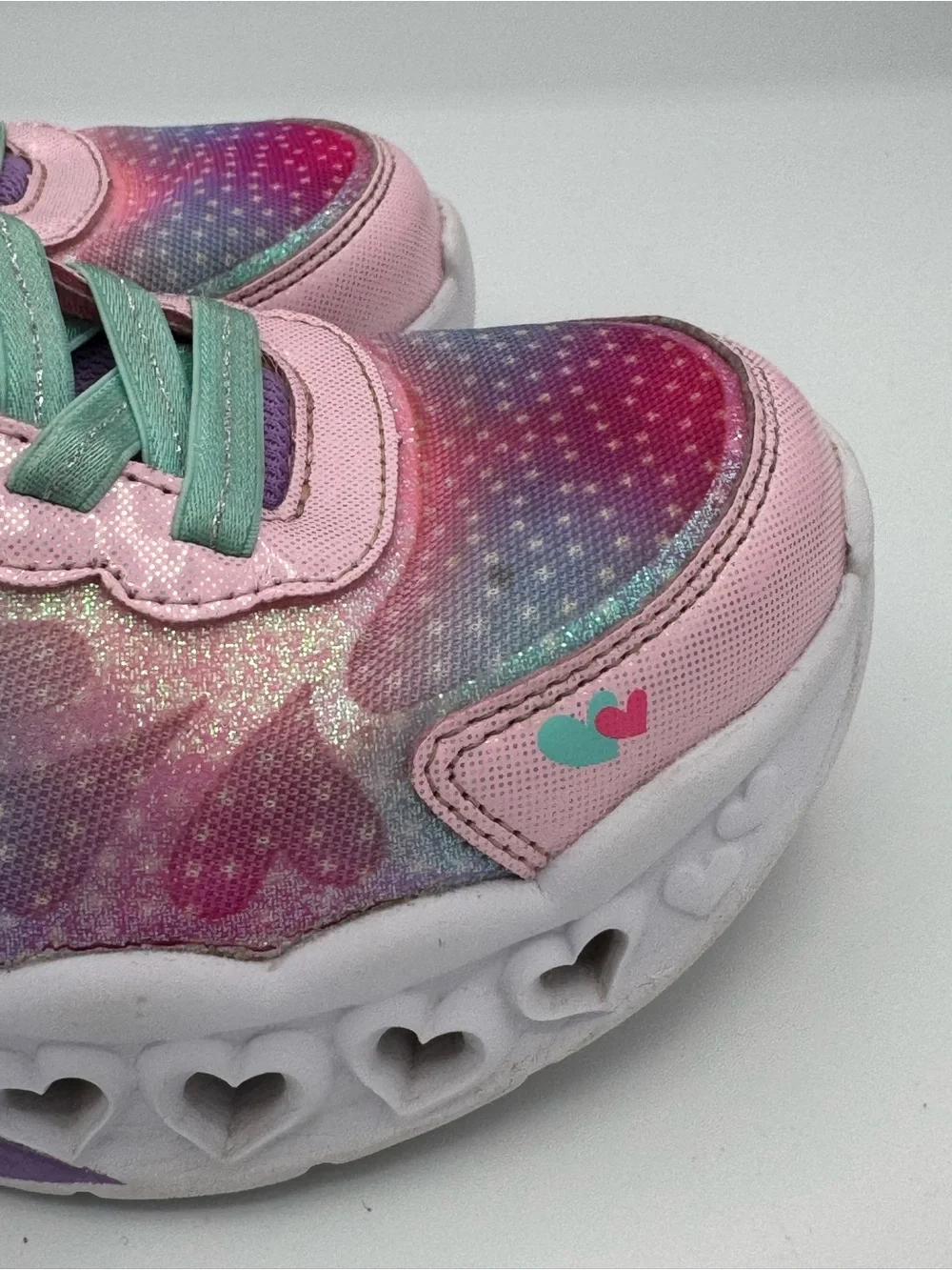 Skechers ‘Simply Love’ Flutter Heart Lights Multi-Color Light Up Sneakers